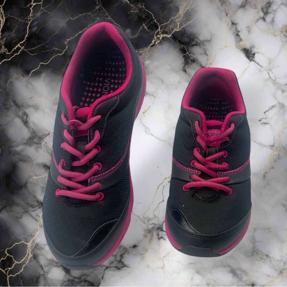 Vionic Kona Women's Sneakers in Black and Pink Size 6.5 Wide - Picture 2 of 14